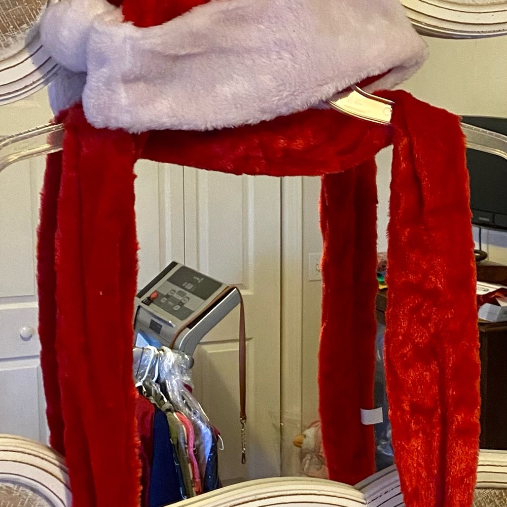 Santa hat and scarf